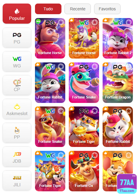 Experiência de Jogos 77aa.com