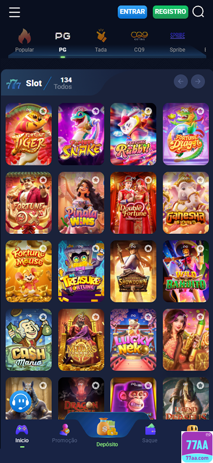 Prêmios Jogos 77aa.com